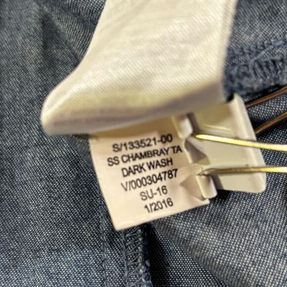 Old Navy Embroidered Boho Casual Beach Vacation Chambray Denim Mini Dress XS - Picture 8 of 10